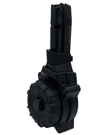 ProMag DRMA109 30rd Drum 9mm Fits Shadow Systems CP920 Black DuPont Zytel Polymer