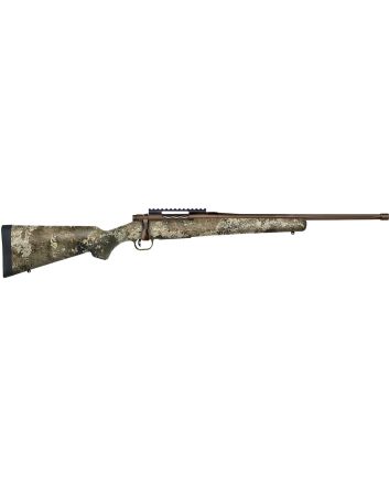Mossberg 28254 Patriot Predator Full Size 350 Legend 4+1 20" Patriot Brown Cerakote Fluted Threaded Barrel, Patriot Brown Cerakote Receiver w/Picatinny Rail, Fixed TrueTimber Strata Synthetic Stock