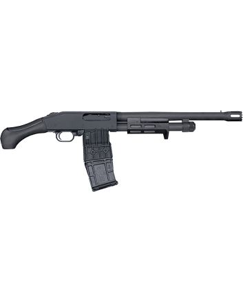 Mossberg 50217 590M Breacher 12 Gauge Pump 2.75" 10+1 14.38" Matte Blued Heavy Walled Barrel, M-LOK Forend, Matte Blued Drilled &amp; Tapped Receiver, Black Birdshead Grip