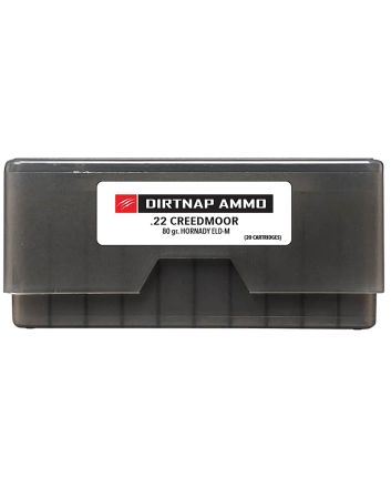 Fierce Firearms DNP22CM80GRELDM Dirtnap22Creedmoor 80gr Extremely Low Drag-Match 20 Per Box/10 Case