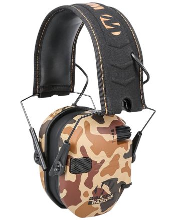 Walker's GWPRSEMDCMO Razor Slim Electronic Muff 23 dB Over the Head Duck Camo