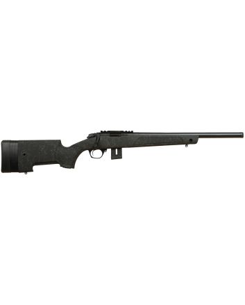 Bergara Rifles BMR009 BMR-X22 WMR 10+1 18" Blued Heavy Threaded Barrel, Blued Picatinny Rail Receiver, Adj LOP Green w/Black Webbing Synthetic Stock