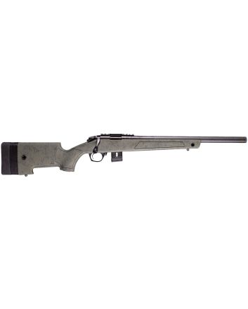 Bergara Rifles BMR012 BMR-X Carbon Fiber 17 HMR 10+1 18" Carbon Fiber Threaded Barrel, Black Cerakote Picatinny Rail Steel Receiver, Adj LOP Black w/Green Webbing Synthetic Stock