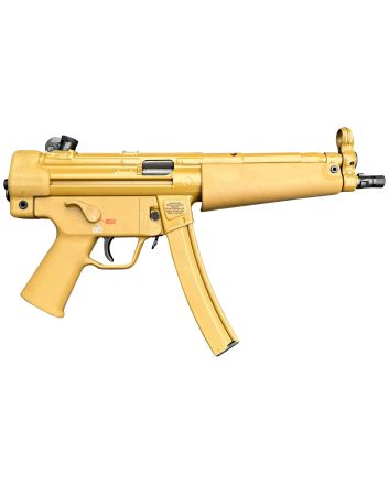 HK 81001078 SP5 RAL8000 9mmx19 30+1 8.86" Black Navy-Style Threaded Barrel, Flat Dark Earth Receiver, FDE Polymer Grip, 2 Magazines