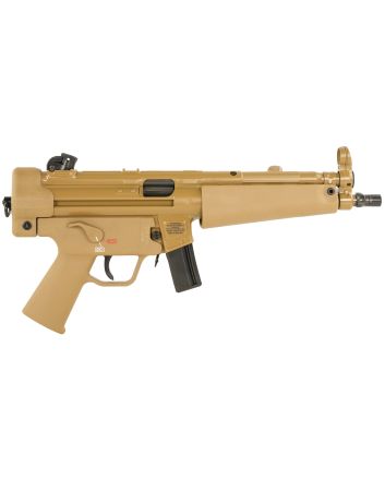 HK 81001079 SP5 RAL8000 9mmx19 10+1 8.86" Black Navy-Style Threaded Barrel, Flat Dark Earth Receiver, FDE Polymer Grip, 2 Magazines