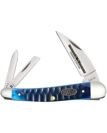 Case 53983 Seahorse WhittlerOcean Blue Bone Handle