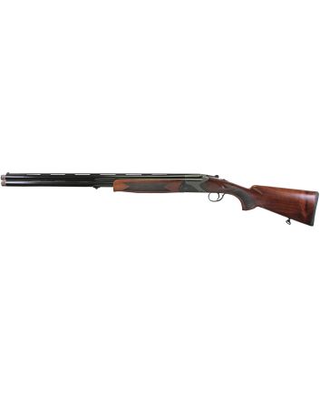 Iver Johnson Arms IJ60012 IJ60012 Gauge Break Open 3" 2rd 28" Over/Under Vent Rib Barrel, Matte Black Chromed w/Engraving Steel Receiver, Fixed Walnut Checkered Wood Stock &amp; Forend