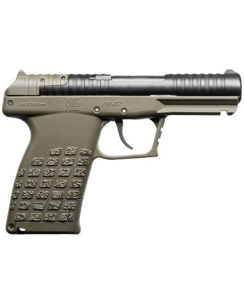 Kel-Tec PR57GRN PR57Compact Frame 5.7x28mm 20+1 4" Black Steel Barrel, OD Green Optic Ready/Serrated Slide, OD Green Textured Grip