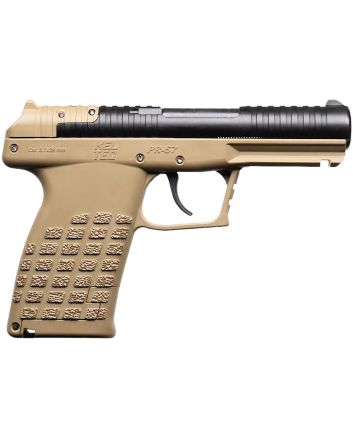 Kel-Tec PR57TAN PR57Compact Frame 5.7x28mm 20+1 4" Black Steel Barrel, Tan Optic Ready/Serrated Slide, Tan Textured Grip
