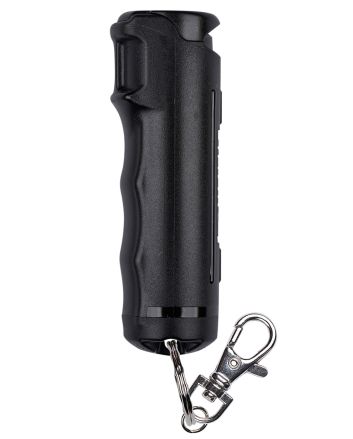 Sabre F15BUSG02 Flip Top Pepper Spray Black Includes Snap Clip