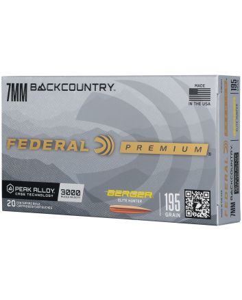 Federal P7BCEH1 BackCountry7mm BC 195gr 20 Per Box/10 Case