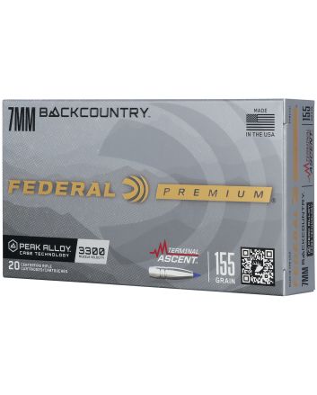 Federal P7BCTA1 BackCountry7mm BC 155gr 20 Per Box/10 Case