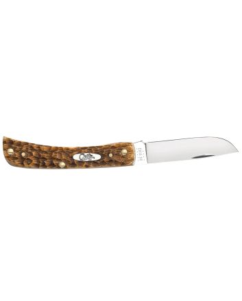 CASE 00245 AMBER BONE PEACH SEED JIG SOD BUSTER JR