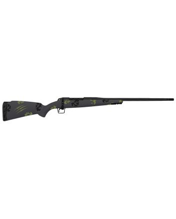 Fierce Firearms TWROG22CM20BF Twisted Rogue 22 Creedmoor 20" Armour Lube Black Steel Threaded Barrel, Drilled &amp; Tapped Steel Receiver, LR Negative Comb Forest Camo Carbon Fiber Stock