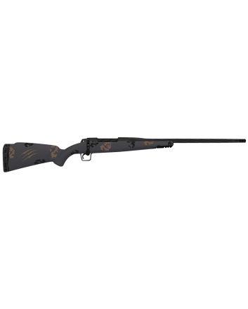 Fierce Firearms TWROG270WIN22BT Twisted Rogue 270 Win 22" Armour Lube Black Steel Threaded Barrel, Drilled &amp; Tapped Steel Receiver, LR Negative Comb Trophy Camo Carbon Fiber Stock