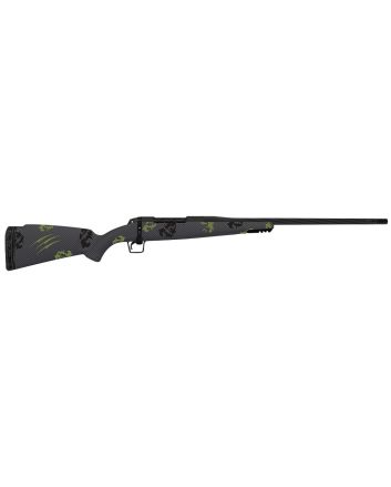 Fierce Firearms TWROG270WIN24BF Twisted Rogue 270 Win 24" Armour Lube Black Steel Threaded Barrel, Drilled &amp; Tapped Steel Receiver, LR Negative Comb Forest Camo Carbon Fiber Stock