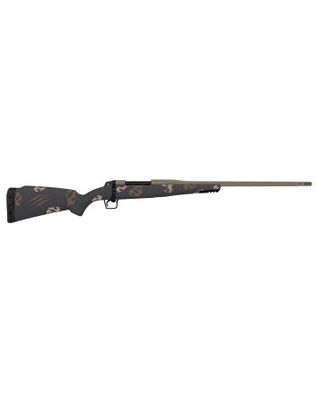 Fierce Firearms TWROG300PRC20BRS Twisted Rogue Mini 300 PRC 20" Smoked Bronze Cerakote Steel Threaded Barrel, Drilled &amp; Tapped Steel Receiver, LR Negative Comb Sonora Ambush Camo Carbon Fiber Stock