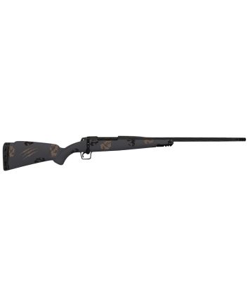 Fierce Firearms TWROG300PRC22BT Twisted Rogue 300 PRC 22" Armour Lube Black Steel Threaded Barrel, Drilled &amp; Tapped Steel Receiver, LR Negative Comb Trophy Camo Carbon Fiber Stock