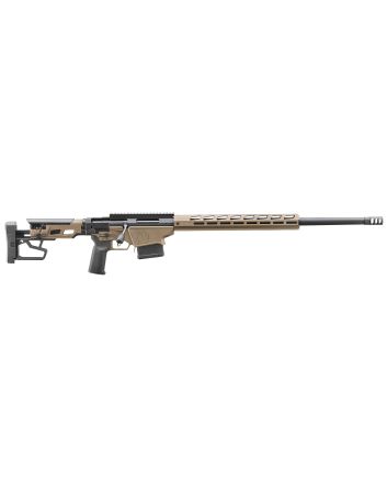 Ruger 18105 Precision6.5 PRC 10+1 26" Black Threaded Barrel, Smoked Bronze Cerakote Picatinny Rail Stainless Steel Receiver, M-LOK Handguard, Adj Folding Black Stock, Black Magpul K2-XL Grip