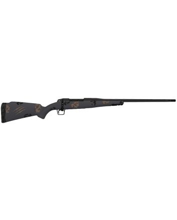 Fierce Firearms TWROG300WIN22BT Twisted Rogue Mini 300 Win Armour Lube Black Steel Threaded Barrel, Drilled &amp; Tapped Steel Receiver, LR Negative Comb Trophy Camo Carbon Fiber Stock