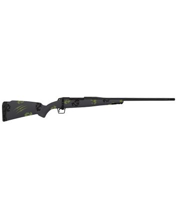 Fierce Firearms TWROG300WIN24BF Twisted Rogue 300 Win 24" Armour Lube Black Steel Threaded Barrel, Drilled &amp; Tapped Steel Receiver, LR Negative Comb Forest Camo Carbon Fiber Stock