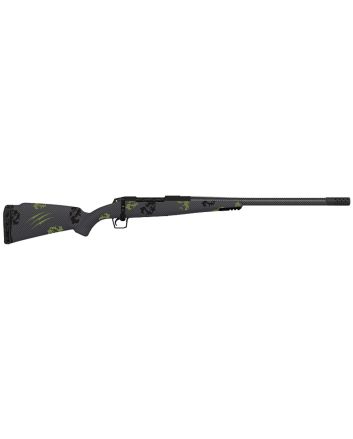 Fierce Firearms TWTROG308WIN20BF Twisted TI Rogue 308 Win 20" Black Cerakote Steel Threaded Barrel, Drilled &amp; Tapped Titanium Receiver, LR Negative Comb Forest Camo Carbon Fiber Stock
