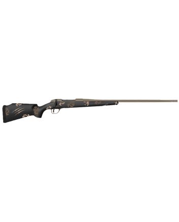 Fierce Firearms TWTROG65PRC20BS Twisted TI Rogue 6.5 PRC 20" Black Cerakote Steel Threaded Barrel, Drilled &amp; Tapped Titanium Receiver, LR Negative Comb Sonora Ambush Camo Carbon Fiber Stock