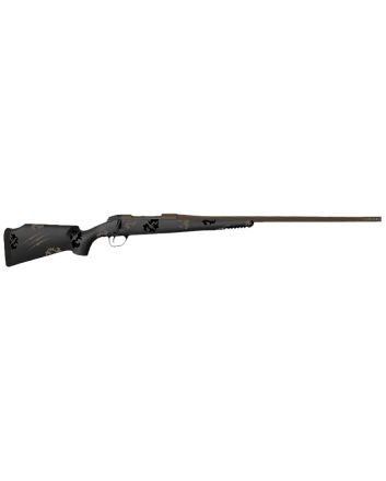 Fierce Firearms TWTROG7PRC22BT Twisted TI Rogue 7mm PRC 22" Black Cerakote Steel Threaded Barrel, Black Cerakote Drilled &amp; Tapped Titanium Receiver, LR Negative Comb Trophy Camo Carbon Fiber Stock