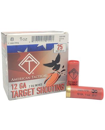 ATITarget Load12Gauge 2.75" 1oz 8Shot 25 Per Box/10 Case