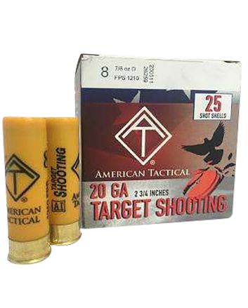 ATITarget Load20Gauge 2.75" 7/8oz 8Shot 25 Per Box/10 Case