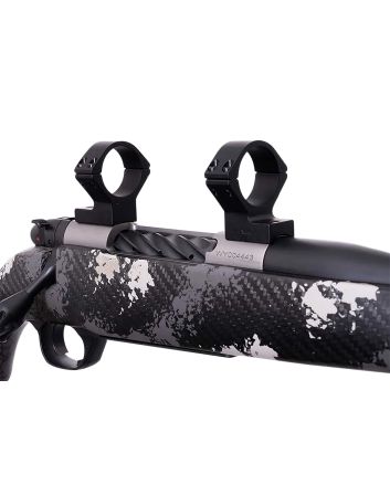 Weatherby W940705 Scope Mount/Ring ComboMatte Black Alloy 1" Tube Weatherby Mark V Medium Rings Magnum 9-Lug Action