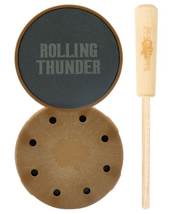 Rolling Thunder Game Call TCP-TDS Thunderdome Pot Calls &amp; Strikers Attracts Turkey Species Hickory/Slate