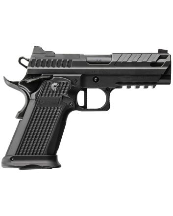 Fusion Firearms XP9BLK XP Pro 9mm Luger 17+1 4" Black Tennifer Bull Barrel, Black Optic Cut/Serrated/Vent Cut Slide, Black Steel Frame w/Beavertail &amp; Picatinny Rail, Black Aluminum Grip