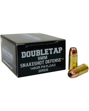 DoubleTap Ammunition 9MMSS20 Snake Shot9mm 20 Per Box/50 Case