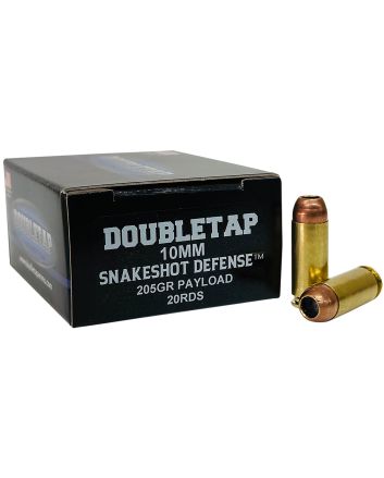 DoubleTap Ammunition 10MMSS20 Snake Shot10mm 20 Per Box/50 Case