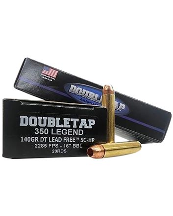 DoubleTap Ammunition 350L140X 350Legend 140gr DT Lead Free 20 Per Box/50 Case