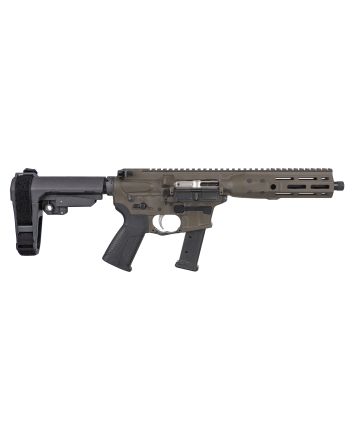 LWRC ICP9PBC8SBA3 IC-99mm Luger 8.50" 33+1 Black Nitride Threaded Barrel, Patriot Brown Anodized Aluminum Picatinny Rail Receiver, SB Tactical SBA3 Brace, LWRC Ultra Combat Grip, Ambidextrous