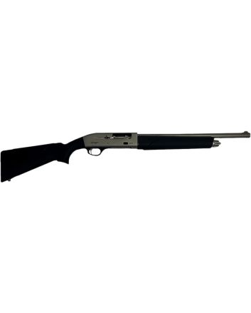 Gforce Arms GF11220NG GF112 Gauge Semi-Auto 3" 4+1 18.50" Nickel Steel Barrel, Nickel Dovetail Aluminum Receiver, Fixed Black Synthetic Stock