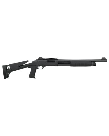 Dickinson LLC TAC4ST Tac-4 ST 12 Gauge Pump 3" 5+1 Black Steel Barrel, Matte Black Picatinny Rail Receiver, Adj Comb Synthetic Stock, Black Polymer Grip