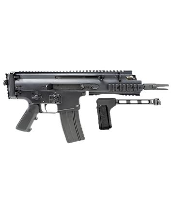 FN 38101882 SCAR 15P 5.56x45mm 30+1 7.50" Black Steel Barrel, Black Anodized Picatinny Rail Aluminum Receiver, SB Tactical Brace, Ambidextrous