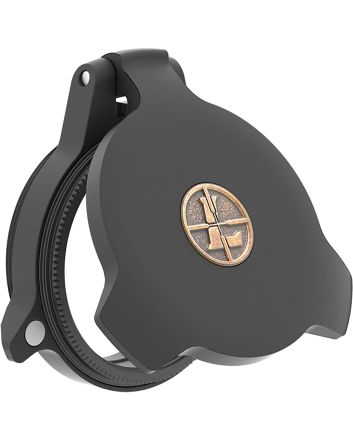 Leupold 58755 Alumina Scope Cover Matte Black Aluminum 28mm Objective Screw On Mount Flip Open
