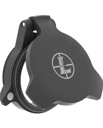 Leupold 114756 Alumina Scope Cover Matte Black Aluminum 24mm Objective Screw On Mount Flip Open