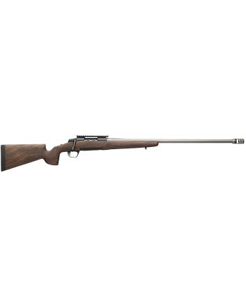 Browning 036077294 X-Bolt 2 Long Range 6.5 PRC 3+1 26" Matte Gray Fluted Threaded Sporter Barrel, Matte Blued Picatinny Rail Stainless Steel Receiver, McMillan Game Scout Wood Finish Composite Stock