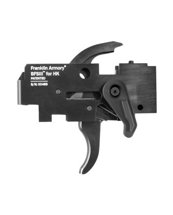 Franklin Armory 0550000BLK BinaryBlack Curved Trigger Fits HK 91/93 Ambidextrous