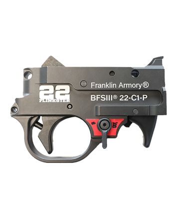 Franklin Armory 0250033BLK 22 Plinkster BFSIII Black Curved Trigger Drop-In Fits 10/22