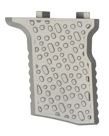 Q LLC ACCQSERTVGAL Deluxe Q-Sert Vertical Grip Silver Anodized Aluminum