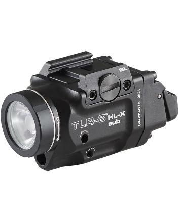 Streamlight 69466 TLR-8Black Aluminum Glock 43x/48 1,000 Lumens Red Laser