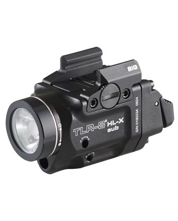 Streamlight 69467 TLR-8Black Aluminum Sig P365/XL 1,000 Lumens Red Laser