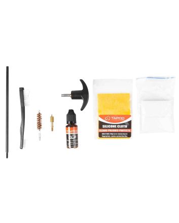 Tapco TAP22080Handgun Cleaning Kit 38/357/9mm Handgun Black