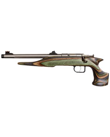Chipmunk 41105 Hunter Adult 22 Mag 1rd 9" Threaded Stainless Steel Single Shot Barrel, Camo Laminate Stock